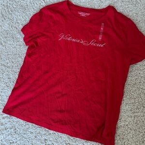 Victoria’s Secret red pajama shirt